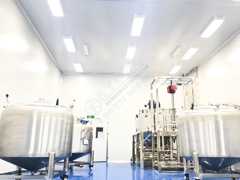 Phòng sạch sản xuất mỹ phẩm - Phòng Sạch Kyodo - Công Ty TNHH SX - TM - XD Kyodo